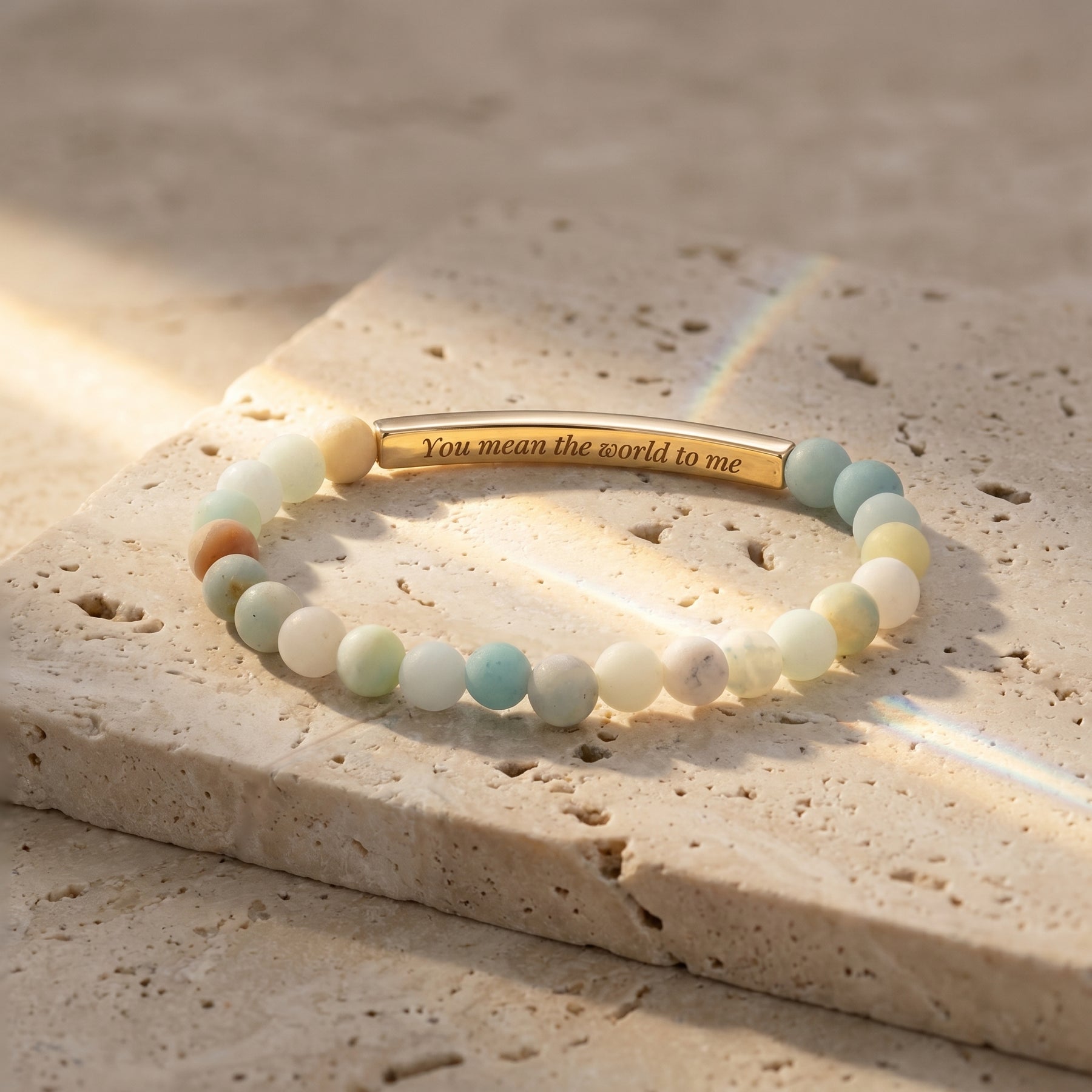 Secret Message Stone Bracelets