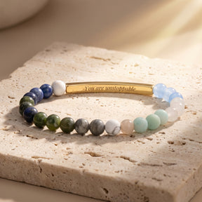 Secret Message Stone Bracelets