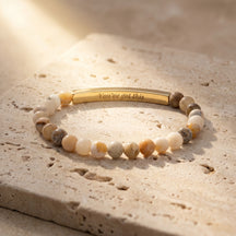 Secret Message Stone Bracelets
