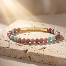 Secret Message Stone Bracelets