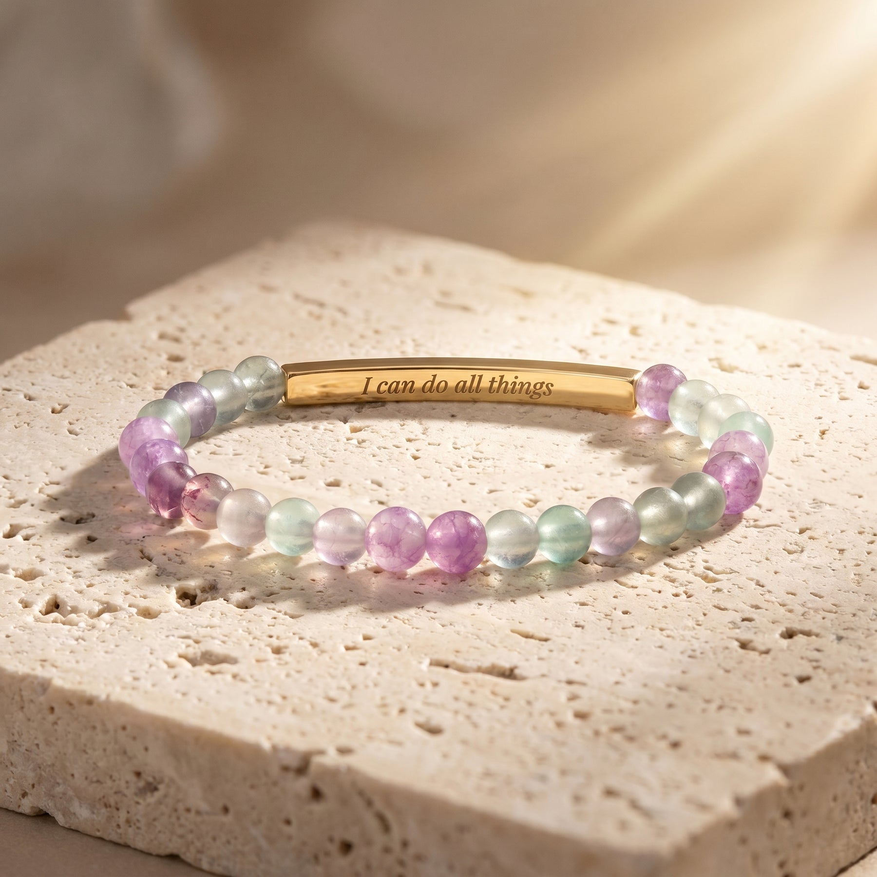 Secret Message Stone Bracelets