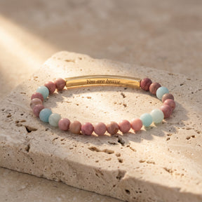 Secret Message Stone Bracelets