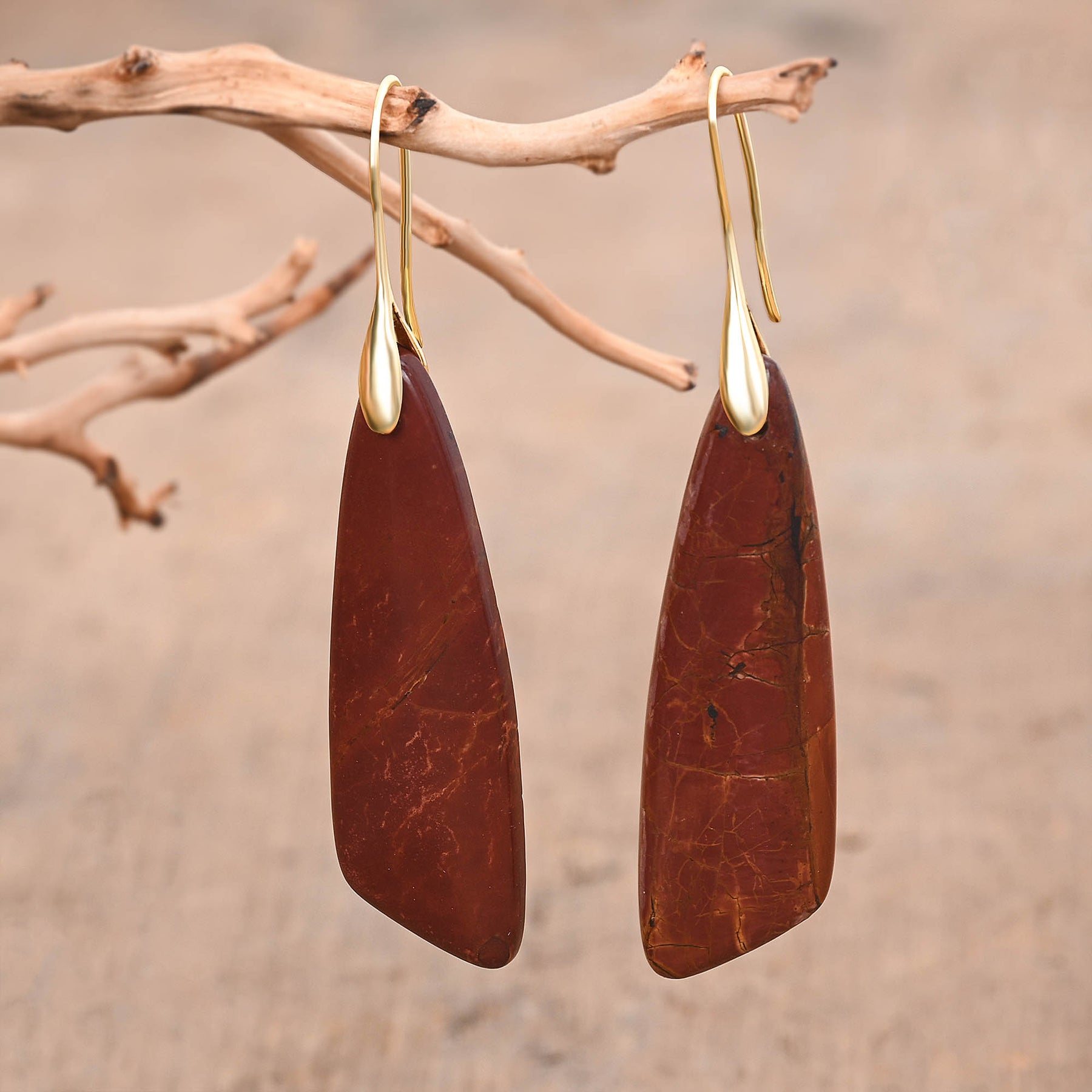 Forest Ember Drop Earrings