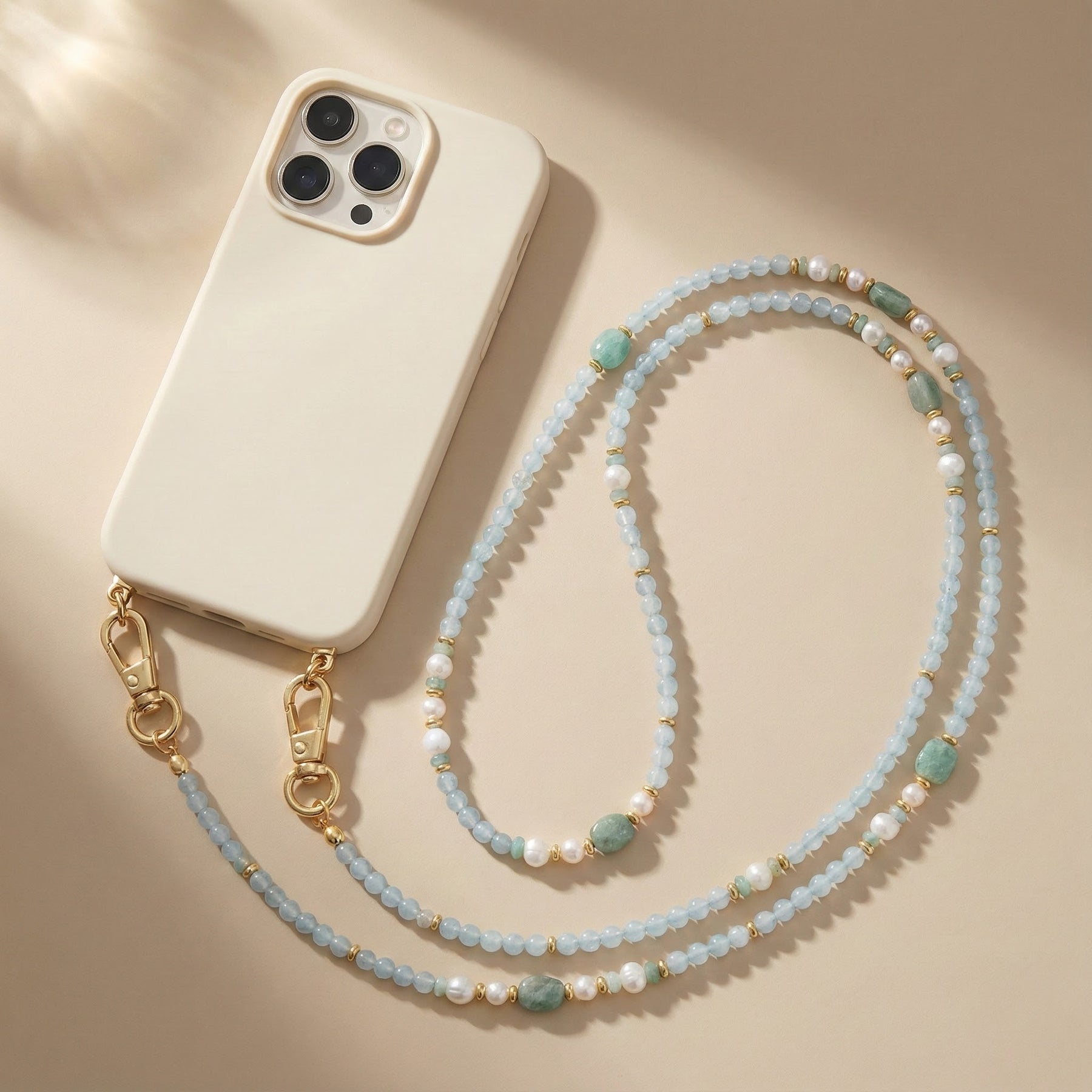 Amazonite Sky Phone Chain
