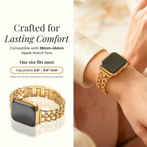Gold Curve Luxury Apple Watch Strap