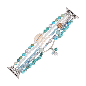 Turquoise Tide Stretch Apple Watch Strap