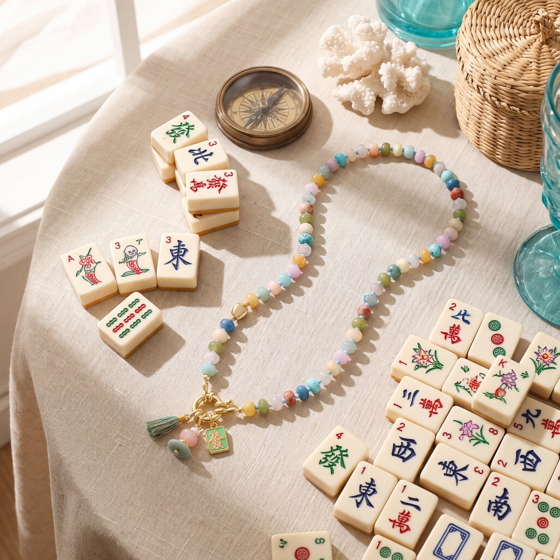Lucky Mahjong Fortune Necklace