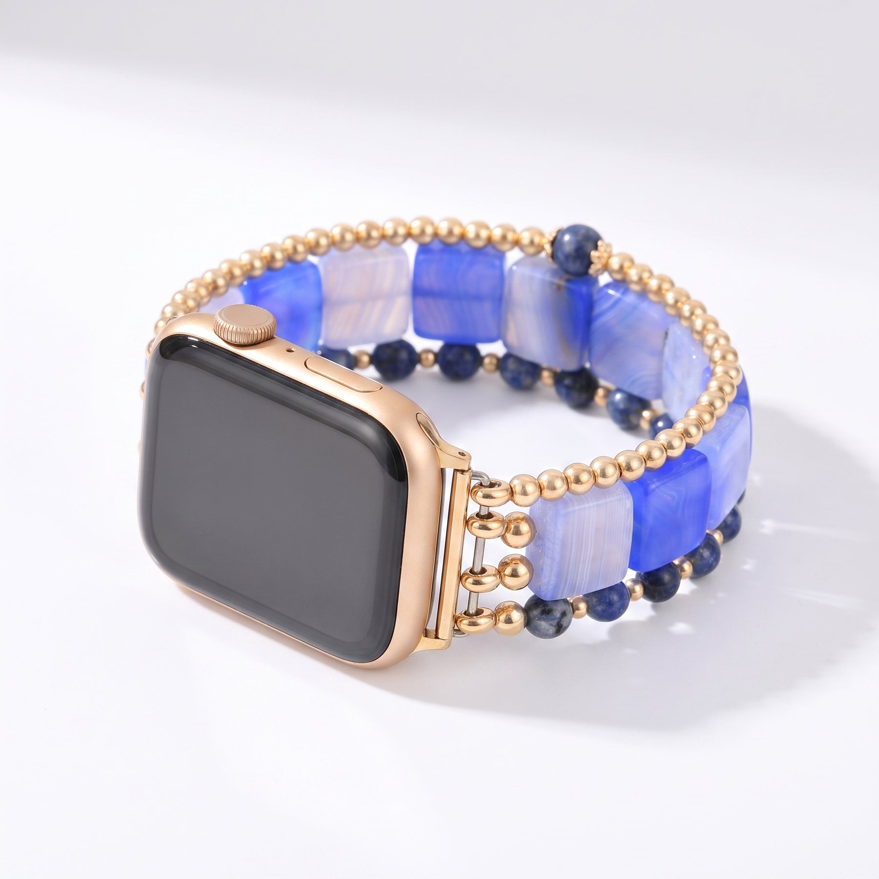 Wild Grace Agate Stretch Apple Watch Strap
