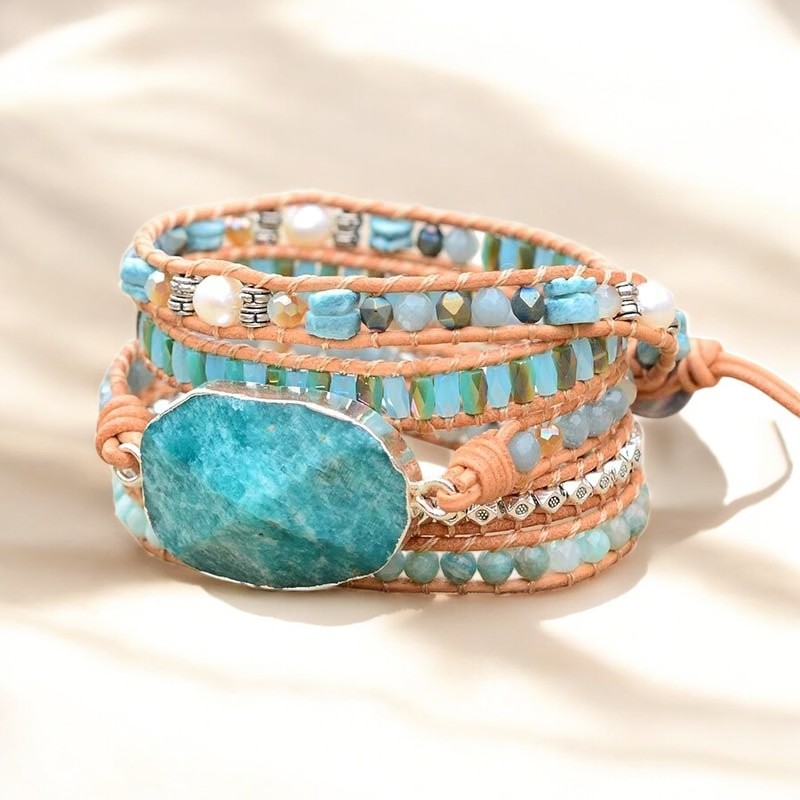 Amazonite Heaven on Earth Wrap Bracelet