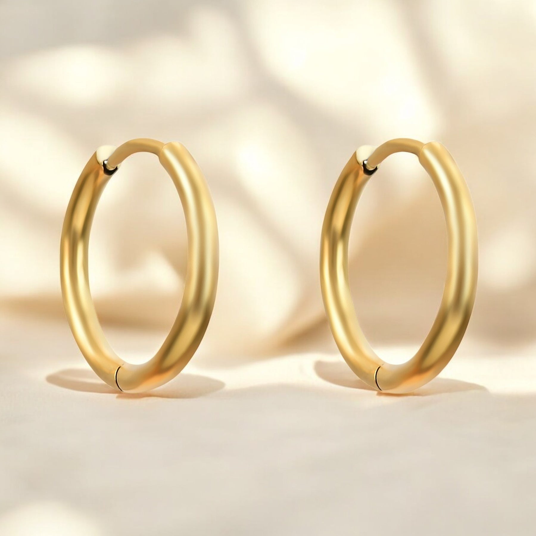 Gleam Gold Hoop Earrings