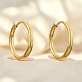 Gleam Gold Hoop Earrings