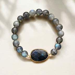Blue Labradorite Gemstone Bracelet