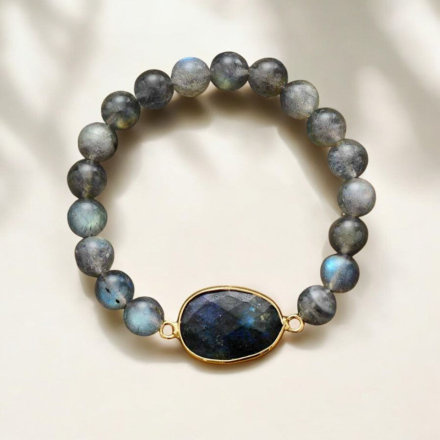 Blue Labradorite Gemstone Bracelet