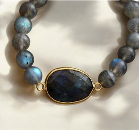 Blue Labradorite Gemstone Bracelet