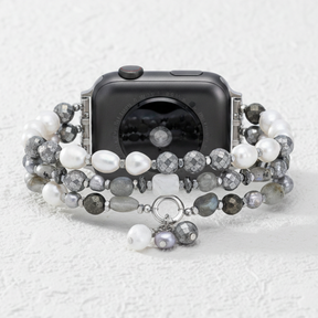 Lunar Luxe Pearl Stretch Apple Watch Strap