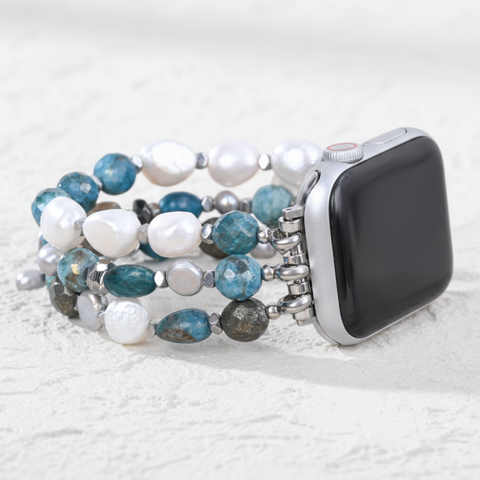 Bohemian Frost Stretch Apple Watch Strap