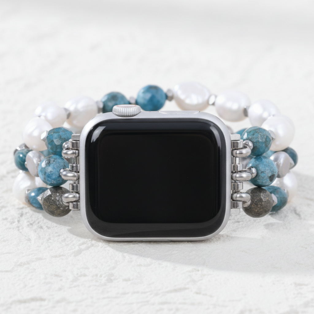 Bohemian Frost Stretch Apple Watch Strap