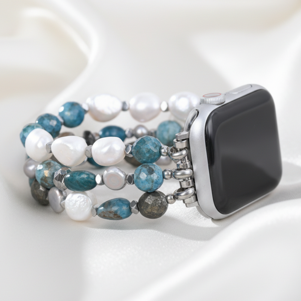 Bohemian Frost Stretch Apple Watch Strap