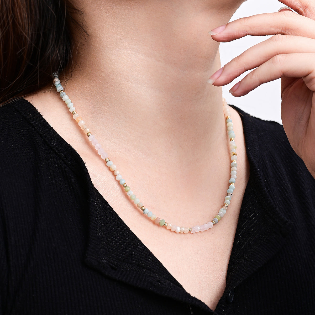 Pastel Harmony Beaded Necklace