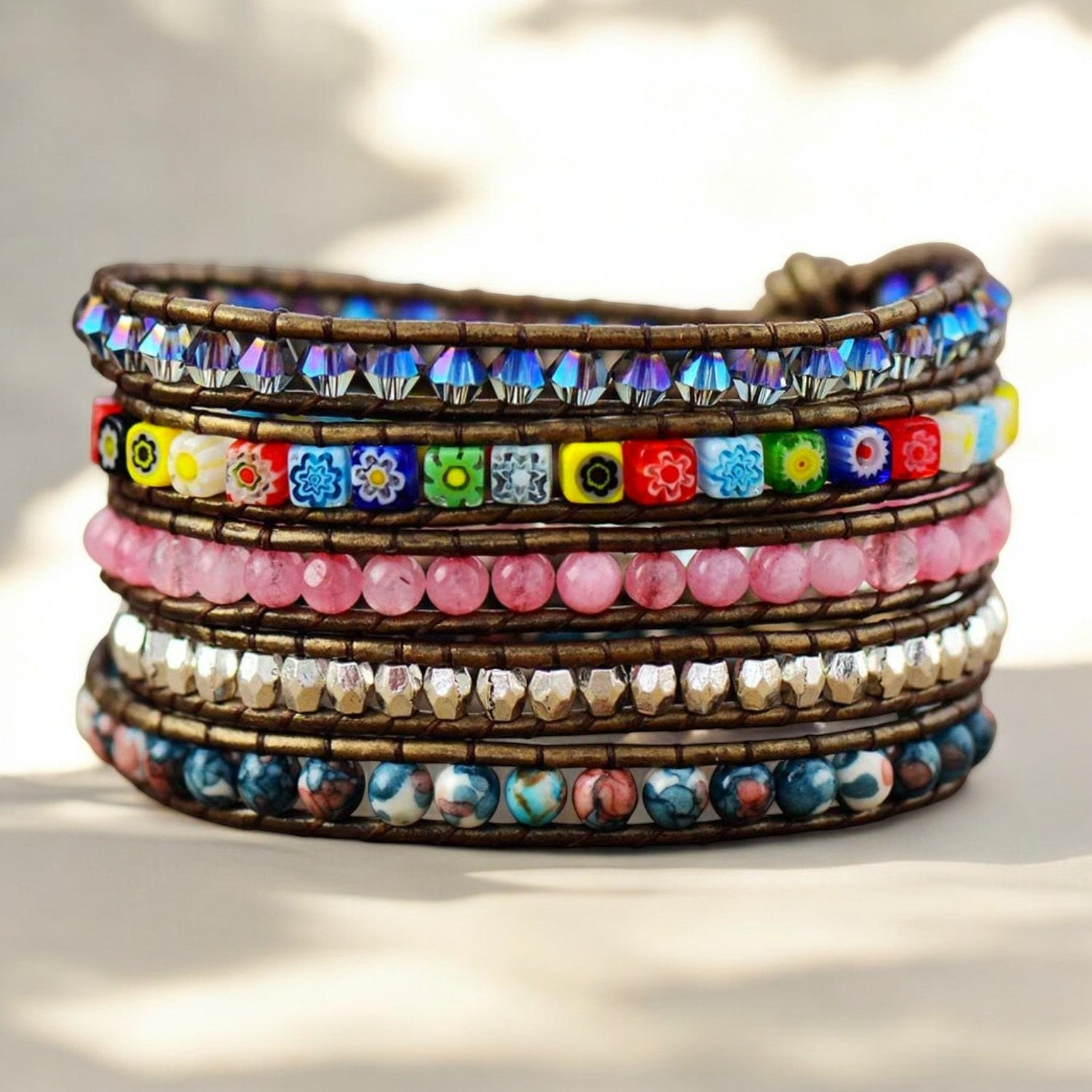 Healing Flower Protection Wrap Bracelet