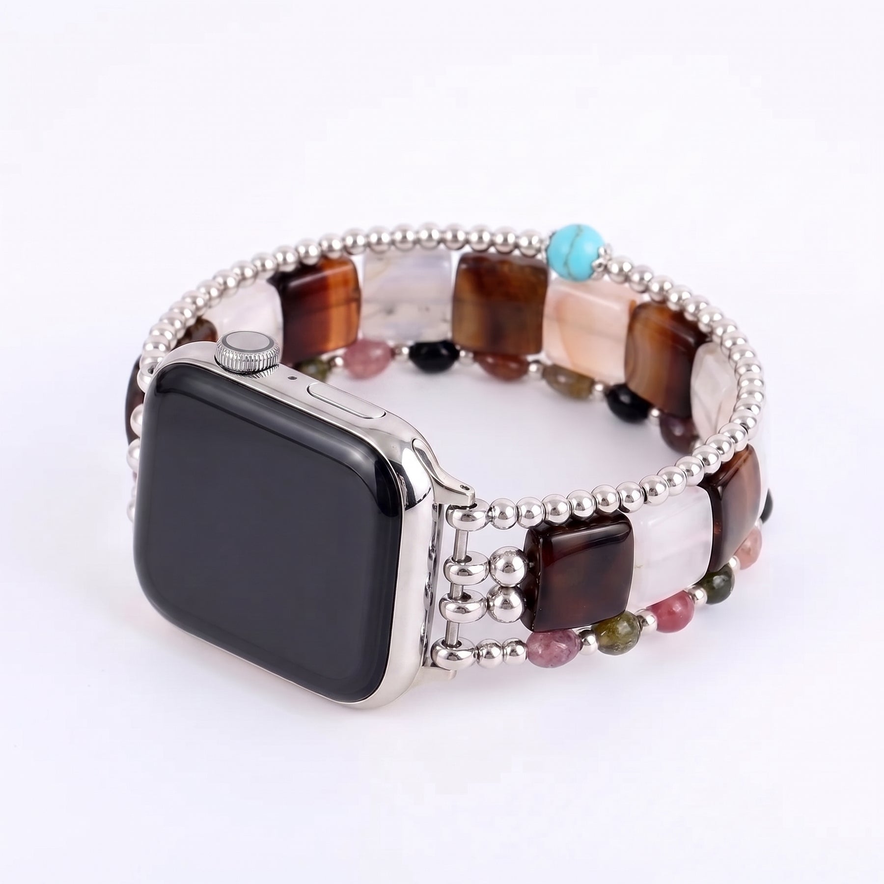 Desert Flame Carnelian Stretch Apple Watch Strap