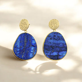 Lapis Lazuli Protection Drop Earrings