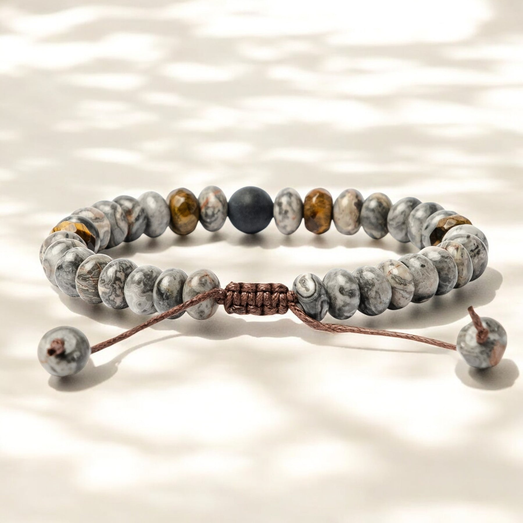 Men's Jasper & Tiger Eye Bracelet