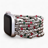 Christmas Silver Magic Stretch Apple Watch Strap
