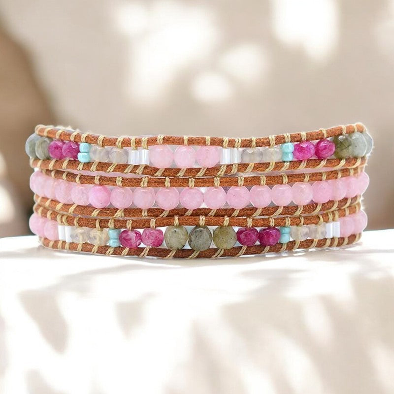 Rose Quartz Wrap Bracelet