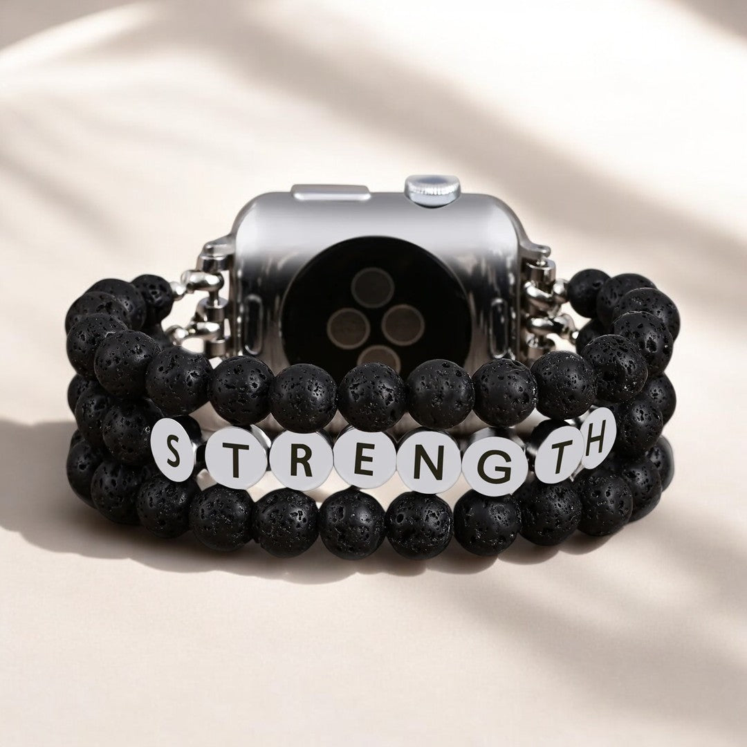 Lava Stone Strength Inspiration Apple Watch Strap
