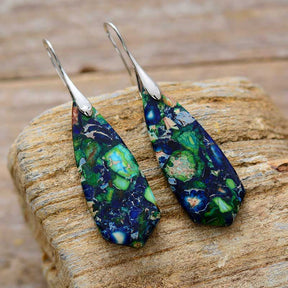 Aqua Jasper Earrings - Cape Diablo