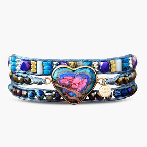 Blue Love Protection Wrap Bracelet - Cape Diablo