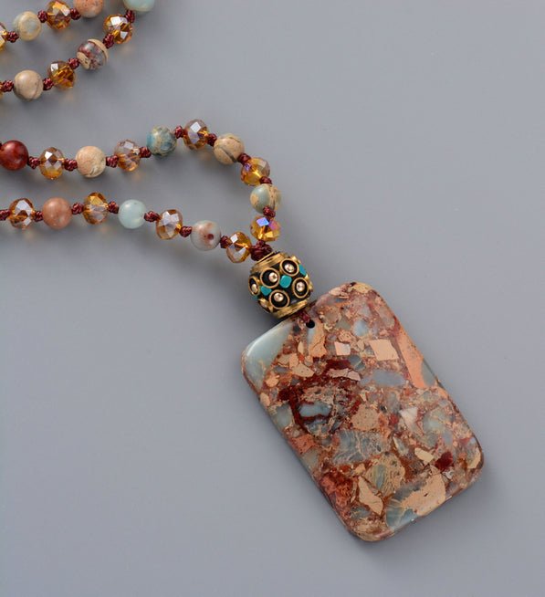 Bohemian Euro Stone Necklace - Cape Diablo