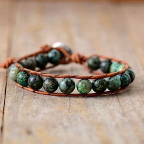 Men's Boho African Turquoise Bracelet - Cape Diablo