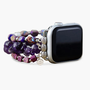 Royal Amethyst Stretch Apple Watch Strap - Cape Diablo