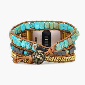 Turquoise Calming Energy Fitbit Versa 2 Watch Strap - Cape Diablo